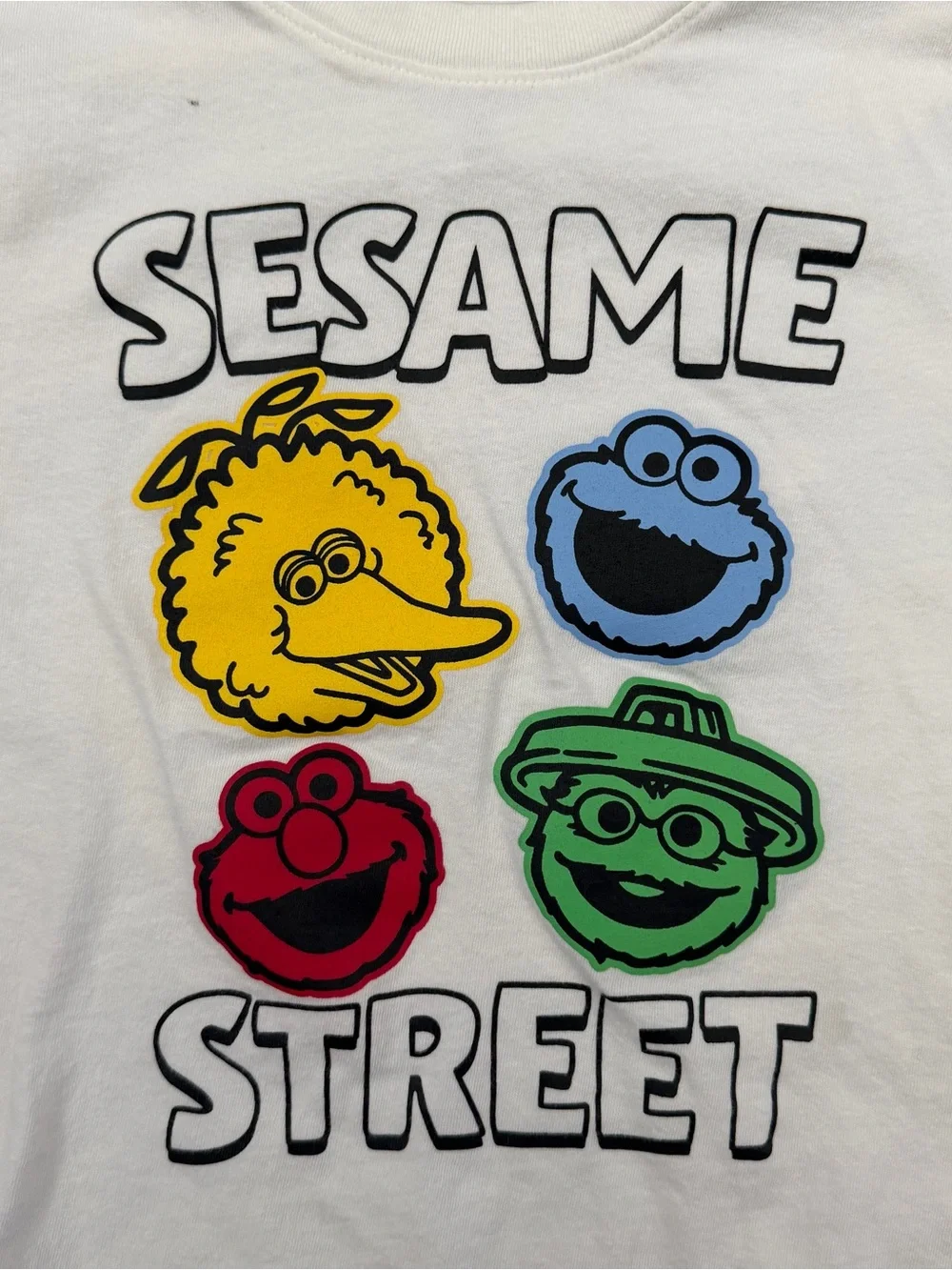 Baby Gap x Sesame Street Graphic Crewneck T-shirt - White - Size 5